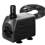 나이펠 400GPH 잠수식 워터 펌프 1500L/H 25W 6 5피트 높이의 초고요 분수 펌프 어항용 연못 펌프 연못 수족관 조각상 수경 재배 200GPH... 