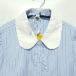 여성 스트라이프 블라우스 M_S0318 : 마데인빈티지