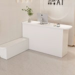 카운터 테이블 데스크 안내데스크 소형 인포 A. 80x50x90cm, I. 의자 크기 사진 : 주식회사정직한청년들
