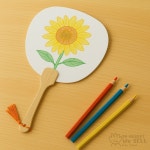 나만의 부채 만들기 무지 원형 문화센터수업용 그림 핸드메이드선물 공방체험키트 : 이보상점