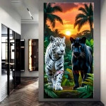 숲 속의 표범 그림 페인팅 크로스 드릴 모자이크 컬렉션 홈 장식 1. J4619-2 : 오더박스17호점