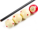 연습용 당구 훈련 큐볼 빨간색 도트 스팟 흰색 양면 디자인 1. 61.5mm carom : 오더박스7호점