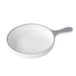 멜라민 접시 간식 요리 양쪽 귀 차가운 시원한 식기 도자기풍 볶음 볶음밥 손잡이 H8023 : 다테