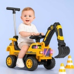 유아 전동 굴삭기 운전 탑승 중방지 전동 자동차 굴착기 : 다루다DAROODA