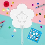 10개세트 유치원 나라사랑 만들기활동 컬러링 무궁화 그림도안 부채 방과후학교 초등 : 코코에비나