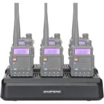 UV-5R 6방향 충전기 Baofeng BF-F8HP UV-5R+ UV-5RE UV-5RTP UV-5X3 RT-5R RT-5RV MK4 양방향 무전기 및 배터리용 멀티 유닛 스... 