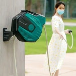 물호스 릴 원예 세척 코일 분사기 호스 10m 자동 벽걸이 물통 : 대산 컴퍼니