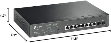 TP-Link 티피링크 인터넷 분배기 8포트 기가비트 PoE 스위치 T1500G-10MPS 8 PoE+ 116W 2 SFP 슬 QH : 프란티온