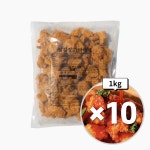 동해 닭강정 가라아게 1kgX10개 순살 치킨 후라이드 : 맛붐