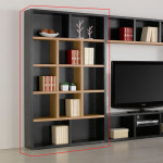 서재장 거실서재책장 거실전면책장 1200 : 파인타임