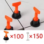 세라믹 바닥 타일 레벨링 시스템 클립 레이아웃 레벨러 스페이서 레벨 웨지 건설 1. 250PCS : 시므네47호점
