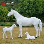 백마 조각상 인테리어 대형 조형물 인형 말 모형 모던 서재 : 마오픽스