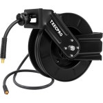 수축식 공기 호스 릴 38 인치 x 50 피트 하이브리드 최대 300 PSI 압축기 릴5 인리 포함 천장벽 부착형 내구성 강한 공구 : 지꾸대행상점