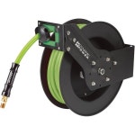 다이나믹 파워 자동 복귀 금속 에어 호스 릴 – 38인치 내부 직경 x 50피트 내구성 강한 하이브리드 공간 절약형 저장용 : 지꾸대행상점