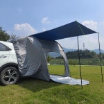 차박 그늘막 텐트 캠핑 타프 레인플라이가 있는 리어 카 차양 방수포 포함 테일게이트 방수 레인 커버 다기능 : 조이풀몰샵