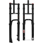 버클로스 26인치 x 4.0 뚱뚱한 타이어 바이크 서스펜션 에어포크... 스트레이트 튜브 수동 잠금장치 180mm 산악 자전거 : 빌롱투더월드