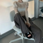 로카드 반팔 니트+핸드 워머 set : 완스몰