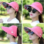 비즈 썬 바이 저 돌돌이 모자 캡 여름 등산 치마 리본 패션 비치 챙 여성 져 선 돌돌이비즈썬 베이지 진 핑 : 말랑바다샵