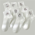 데일리 8종 발목 밴딩 양말 세트 교복 캐쥬얼 여성양말 : 한판샵