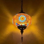 빈티지 스테인드글라스 조명 인테리어 소품 샹들리에 동 : 차이나서치쓰리