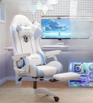 게이밍 의자 학생 피씨방 서재 PC방 책상 체어 PC용 사무실 특가-암흑 블랙 135도 1단계 : 라프텔의보물상점