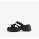 [현대백화점]탠디 탠디 여성화 큐빅쪼리슬리퍼 J1593 BLACK 블랙 6CM : 더현대닷컴