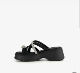 [현대백화점]탠디 탠디 여성화 큐빅쪼리슬리퍼 J1593 BLACK 블랙 6CM : 현대백화점