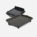 국내산 거북이등 무늬패턴 삼겹살 구이팬 삼겹살불판 사각불판 사각구이팬 주방용품 삼발이 : 이지생활과학