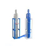 가스 보관함 산소통 40l 가스통 거치대 lpg 용기 스탠드형 고정 랙 : 브랜드윈