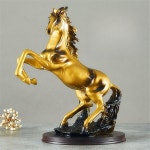 말동상 골드 말 고급조형예술인테리어 장식용전통상징금색동물상 : 차이나올포유