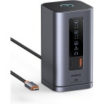 Baseus 베이스어스 도킹 스테이션 스페이스메이트 Win 11 in 1 트리플 디스플레이 4K HDMI DP 10Gbps USB A C 포트 기가 이더넷 100W PD...