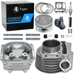 150cc 57 4mm 상단 실린더 키트 GY6 4행정 157QMJ 152Q 존웨이 Jmstar Roketa Sunl 탱크 Taotao ATV 모프드 고 카트 비 EG : 에버팩토리