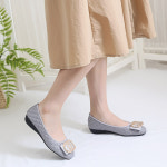 누빔 펌프스슈즈 플랫슈즈 정장화 로퍼슈즈K : 탑슈즈