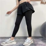 [도매로사]하이웨스트 러닝 헬스 히든포켓 투피스 반바지 레깅스 : 도매로사