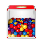 추억의 뽑기상자 야유회 응모 럭키 추첨 투명 행사 : 마루 직구