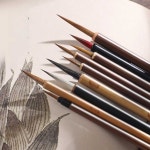 도예용 도자기 아트 세트 제품 공방 채색 도구 붓 공예 붓 1. 낭호 세필 3개 : 에이에이치에스