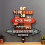 미국 레트로 간판 엔틱 팻말 표지판 이정표 빈티지 인테리어 소품 : 제이코트레이드