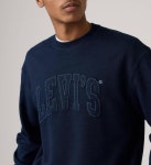 리바이스 스탠다드 그래픽 크루넥 스웨트셔츠 000MS0017 Indigo Emb Indigo - Blue 349 : WISHANDPICK