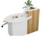 매장 안내데스크 원목 카운터 프런트 업소용 미용실 : 주식회사정직한청년들