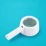 Coms 확대경 작업용 LED 조명 돋보기 대형 렌즈 120mm : 딸강모자