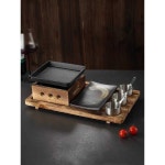 일본식 개인화로 야끼니꾸 고체연료 불판 슬림형세트 고체 개인 : 해상로지스