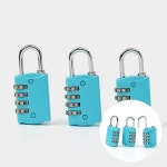 4자리 자물쇠 3p A 블루 목욕탕 다이얼 학교 창고 : 삼보상점