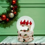 커트에스알더 크리스마스 뮤직 워터글로브 J3261 홀리 가지 장식 : 호호마켓7