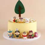 짱구 크레용신짱 피규어 8pcs 미니 크레용 Shin-Chanes Saiyan 애니메이션 만화 Collectible Model 장난감 Kawaii 인형 생일 선물... 