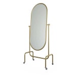 이동식 전신거울 미드센츄리 1호 실버 미드센츄리거울 스테인리스 반원형 거울 : 주식회사룸바이브