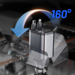 몬스터라이트 엑셀 차량용 시거잭 고속 충전기 릴타입 동시4대 C타입 : 몬스터라이트