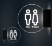 공중화장실 미니간판 화장실 화장실간판 : 해상로지스