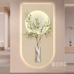 벽걸이 식물 액자 조화 현관 조명 인테리어 복도 호텔 G7575 무광그린 40x80 : 차온수2