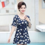 중년여성 A. J6376 네이비 살구꽃 인디펜던트 복서, A. 도매 코드 사진을 찍으십시오 : 초이바이직구