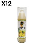 FK 파인애플원액(청솔 835ml)X12 : 인성마트